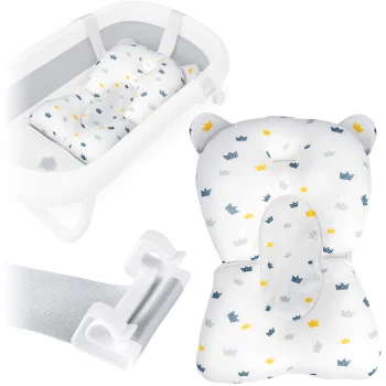 Ricokids Baby Bath Cushion, White/Blue
