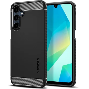 Samsung Galaxy A16 4G / 5G ( SM-A166 / SM-A165 ) Spigen Rugged Armor Case Cover, Black