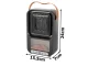 Electric Thermo Fan Heater for Home Office, 500W