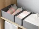 Textile Organizer for Clothes and Underwear, Grey, 28x28x13 cm