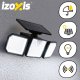 Solar Garden Wall Light 167LED 500lm Izoxis 24633, white