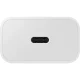 Samsung EP-T2510XWEGEU 25W SFC GaN Wall Charger with USB-C Cable - White