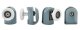 Durvju riteņu komplekts dušas kabīnēm, duškabīnēm 8 gb. | Door wheel set for shower