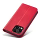 Magnet Fancy Case for iPhone 14 Pro Max Wallet Flip Cover, Red