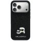 Karl Lagerfeld Rhinestones Karl&Choupette Pin Phone Case Cover iPhone 17 Pro - Black