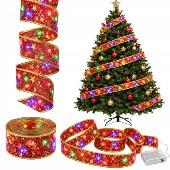 Christmas LED Ribbon for Christmas Tree, 4m, 40 LED, Red