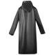 Reusable Raincoat with Hood AG335A, Black