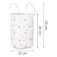 Nukido Toy Basket, White with Stars