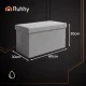 Ruhhy Folding Storage Ottoman, 60x30x30 cm, Grey