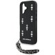 Karl Lagerfeld Saffiano Crystals w/Chain vāciņš Apple iPhone 16, Melns