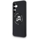 Karl Lagerfeld Silicone Karl & Choupette Heads MagSafe Phone Case Cover Samsung Galaxy S25 FE - Black