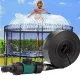 Garden Trampoline Sprinkler 12m, Black