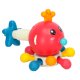 Bibi-inn Octopus Sensory Teether Toy for Babies, Red