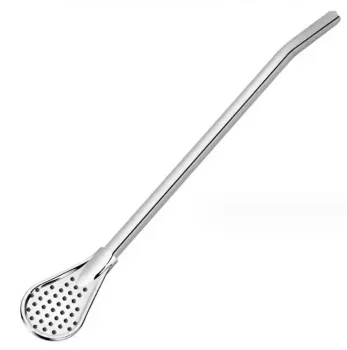 Stainless Steel Bombilla Yerba Mate Straw, 18 cm
