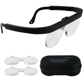 Magnifying Glasses with Interchangeable Lenses 1.5x 2.5x 3.5x