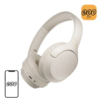 QCY H2 Pro ENC Bluetooth 5.3 Over-Ear Headphones, White
