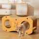 3-in-1 Cardboard Cat Scratcher House and Lounger