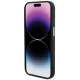 Guess Silicone Logo Strass 4G Case for iPhone 15 Pro, Black