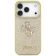 Guess iPhone 17 Pro Case Fixed Glitter Big 4G, Gold