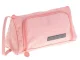 School Double Pencil Writing Supplies Cosmetic Case, Pink