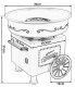 Cotton Candy Floss Sugar Wool Making Machine, Red