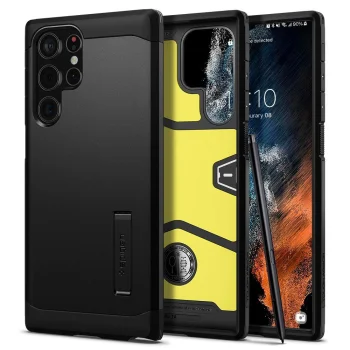 Samsung Galaxy S22 Ultra 5G (SM-S908) Spigen Tough Armor Case Cover, Black