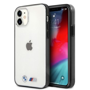 Apple iPhone 12 mini 5.4" BMW Sandblast Case Cover (BMHCP12SMBTOK), Transparent