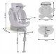 Nukido Prestige Line bērnu autokrēsliņš, 0-36 kg, Isofix, pelēks