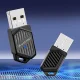 Wozinsky WAX-900 Dual-Band USB Wi-Fi 6 and Bluetooth 5.4 Adapter, Black