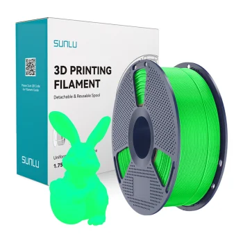 3D Printer Filament Sunlu PLA Glow FG 1.75 mm 1 kg Glow in the Dark, Green