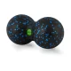 Neo-Sport NS-966 Double Massage and Fitness Ball, Black/Blue