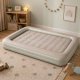 Kids Inflatable Air Mattress Bed with Pump, 140x90 cm, Light Grey