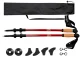 Adjustable Nordic Walking and Trekking Poles, Red