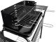 MultiGarden Charcoal BBQ Grill with Metal Shelves and Wheels