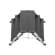 Hailo Master D70 Double-Sided Folding Step Stool, 2x3 Steps