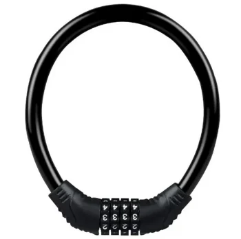 Heavy Duty Combination Bike Lock for Bicycles and Electric Scooters, Black