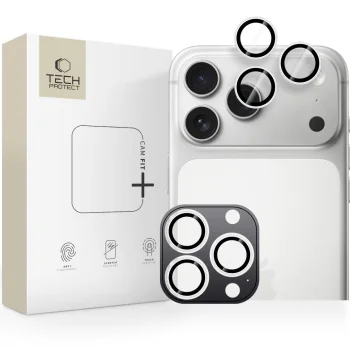 Tech-Protect Camring Fit+ kameros apsauginiai stikliukai iPhone 14/15/16/17 Pro/Max, sidabrinė