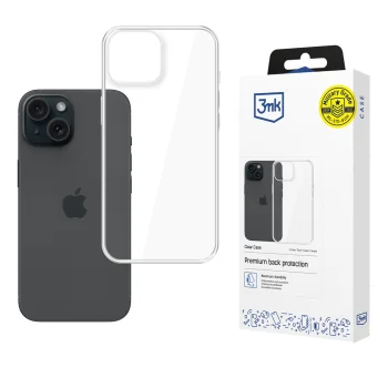 Telefono dėklas 3mk Clear Case, skirtas iPhone 13 / 14, skaidrus