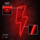 Forever Light LED Neon Lightning, Red, USB/Battery