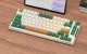 Wireless Mechanical Gaming Keyboard Royal Kludge RKH81 LED RGB, Sky Cyan switch, green