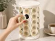 Rotating Coffee Capsule Stand, 40 Capsules, White