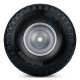 Humberg 3.00-4 Tubeless Wheel for Wheelbarrows and Garden Carts, Black/Silver