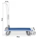 Humberg HM-506 Folding Platform Cart, White/Blue