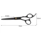 Soulima 21461 Hairdressing Scissors, Black