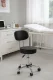 Modernhome BC009-BC Adjustable Swivel Stool with Backrest, Black