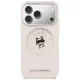 Karl Lagerfeld Point & Choupette Sketch MagSafe Case for iPhone 17 Pro, Pink