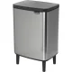 Brabantia Bo Hi Trash Bin 12 l, Matt Steel / Black