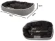 Soft Plush Pet Bed with Cushion, 70x55 cm