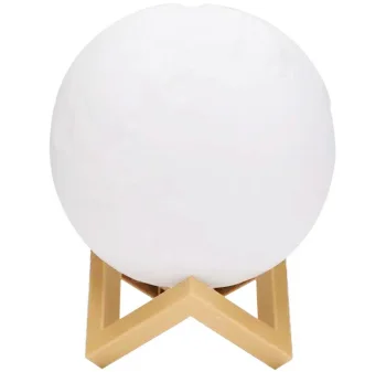 Moon-Shaped LED Night Light, Cold White