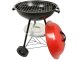 Portable Charcoal Garden Briquette Round Grill on Wheels with Lid